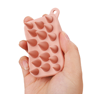 Cepillo para el Cuidado del Cuero Cabelludo con Logotipo Personalizado, Cepillo Masajeador de Silicona Suave para el Cuero Cabelludo - Product Image 1