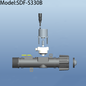 Valvole di controllo Wifi Smart Goldenland valvola di irrigazione giardino 3/4in 6V 9V 12V 24V con sensore di flusso con inserto in rame SDF-S330B - Product Image 3