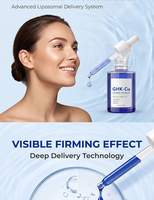 Sérum Visage Anti-Âge Personnalisé à Marque Blanche Éclaircissant Anti-Primaire des Signes de Vieillesse au Peptide de Cuivre Bleu GHK-Cu
