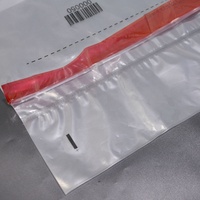 Conception personnalisée Sacs de livraison de sécurité en plastique inviolable avec poignée de livraison pour aliments