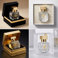 Flacon de parfum en verre transparent Alien, prix d'usine, flacon de parfum en verre avec sacs d'emballage
