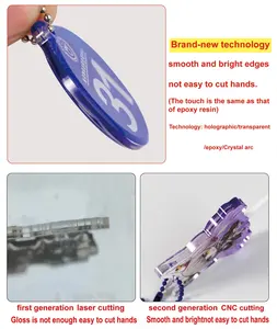 Plaques de trophée de récompense en acrylique transparent transparent transparent pour souvenirs d'anniversaire cadeaux d'affaires logo personnalisé en plastique - Product Image 5