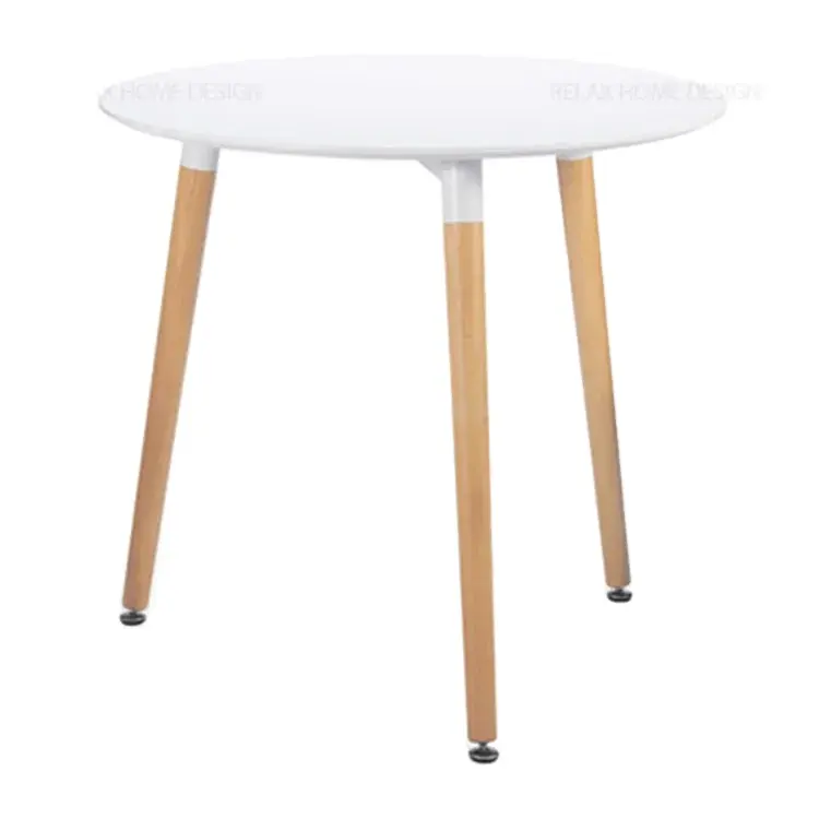 Modèle simple café table d'appoint ensemble de salle à manger nordique mdf table à thé mesas y sillas en gros italien salle à manger en bois table