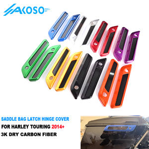 AKOSO Couvre-sangles de sacoche en fibre de carbone sèche 3K véritable pour Harley Davidson Touring <span class=keywords><strong>Road</strong></span> Glide <span class=keywords><strong>Road</strong></span> <span class=keywords><strong>King</strong></span> Street Glide <span class=keywords><strong>CVO</strong></span> <span class=keywords><strong>2014</strong></span>+ - Product Image 1