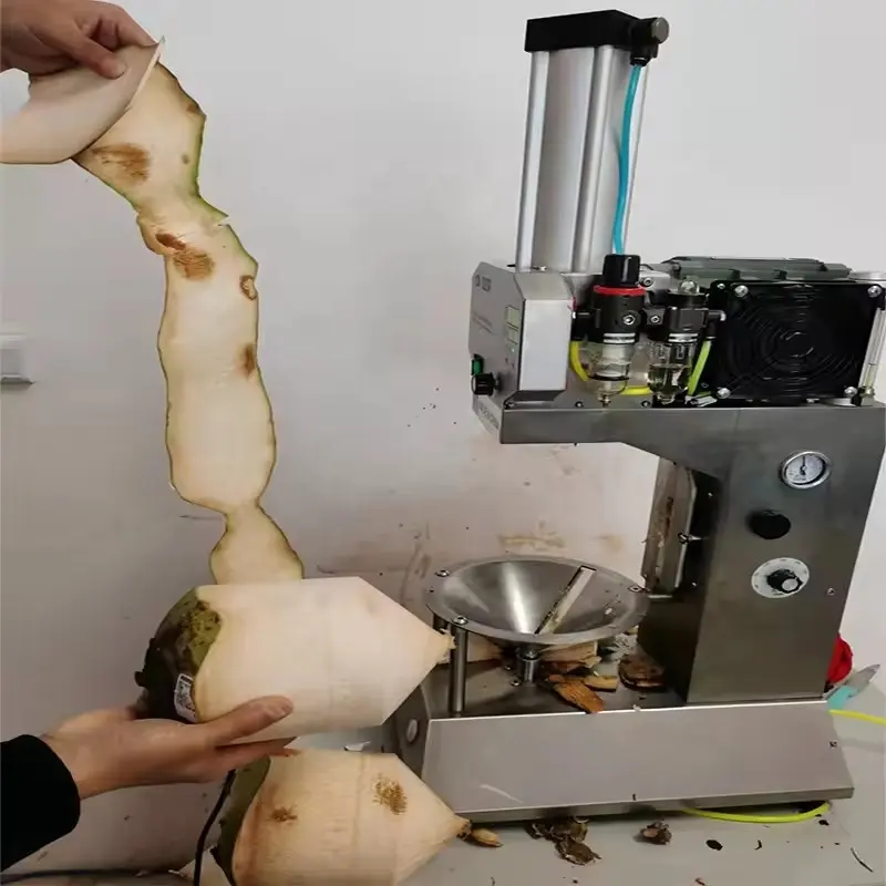 vollautomatische industrielle schälmaschine zur entfernung der haut von grüner kokosnuss kokosnuss-peeling-maschine/ananas-peeler (schälen und schneiden)