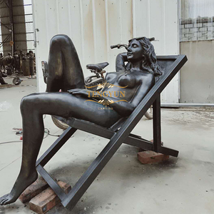 Estatua de Mujer <span class=keywords><strong>Desnuda</strong></span> de Bronce de Tamaño Real, Escultura de Dama <span class=keywords><strong>Desnuda</strong></span> - Product Image 1