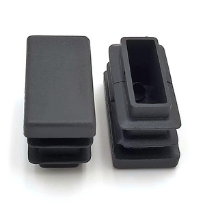 Shih Hung Hardware Rectangular Tube Plug Black Plastic Furniture Accessories For Shelf Table <b>Chair</b> Square Tube Foot <b>Pad</b> - Product Image 1
