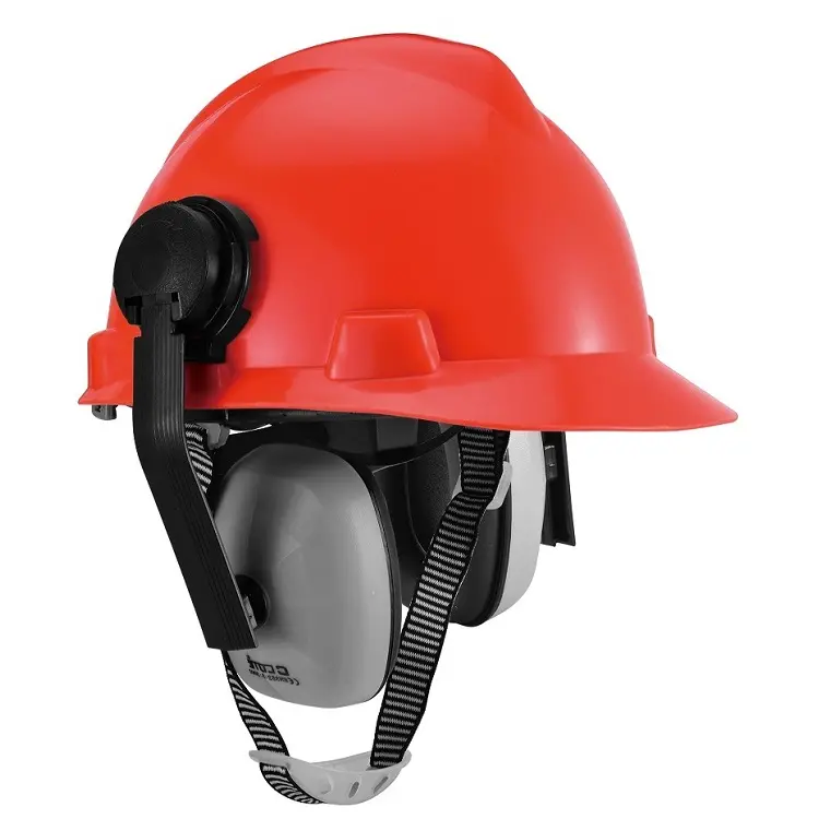 Casco di sicurezza della rete forestale di protezione dal rumore industriale all'ingrosso con paraorecchie casco di sicurezza della rete d'acciaio del paraorecchie della foresta della cina