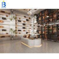 Présentoir de magasin de sacs à main Design d'aménagement intérieur Présentoir de sac à main léger pour la décoration de magasin de détail Design gratuit