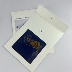 Personnalisé <span class=keywords><strong>A4</strong></span> A3 papier kraft fenêtre transparente chaîne noire blanc Document porte-fichier enveloppes <span class=keywords><strong>pour</strong></span> carte de visite lettre Document - Product Image 3