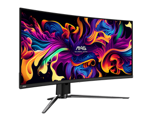 Écran de jeu <span class=keywords><strong>MSI</strong></span> 341CQP QD-OLED 34 pouces 4K 175 Hz 0,03 ms (GTG) 10 bits, écran incurvé OLED pour jeux électroniques - Product Image 1