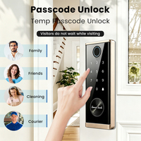 Cerradura de Puerta Biométrica Inalámbrica Inteligente con Huella Digital Electrónica Locstar, con WiFi y Almacenamiento en la Nube, Aplicación Tuya