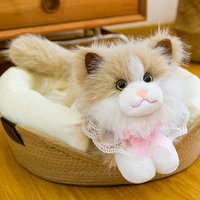 Usine Vente Directe Simulation Ragdoll Chaton En Peluche Jouet Creative Mignon Animal En Peluche Poupée En Gros Au Détail Réaliste chat Jouet