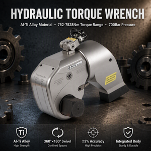 ประแจไฮดรอลิก ENERPAC รุ่น AL-TI Steel ขนาด 1-1/2 นิ้ว แบบสี่เหลี่ยม 752-7528 นิวตันเมตร 5MXTA 5MXT สำหรับขันน็อตขนาด 36-130 มม. - Product Image 1