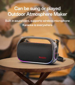 Yesido 80W kép sừng RGB hiệu ứng ánh sáng ngoài trời loa không dây di động cầm tay BT Loa ysw31 - Product Image 4