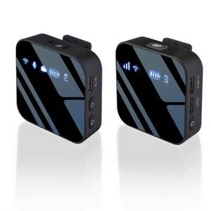 Sistema de Micrófono Lavalier Inalámbrico Profesional de 2.4GHz con Cancelación de Ruido, Emparejamiento Automático, Recargable, Alcance de 100M, para Transmisión en Vivo - Product Image 2