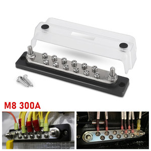 Barra de Cobre de 12 Canales CNSPEED M8 300A DC para Batería Negativa de RV, Yates y Automóviles - Product Image 3