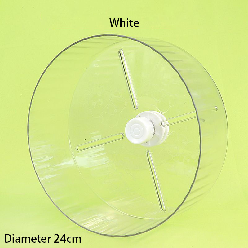 Running Wheel Clear White 24CM