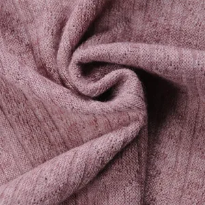 Preço barato por atacado tecido de tricô para suéter 340GSM TR poliéster rayon Hacci
