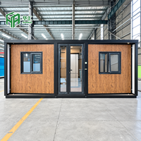 Maison conteneur extensible moderne certifiée CE 20ft 30ft avec fenêtre en verre trempé pour une éclairage naturel doux