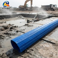 Tuyau d'irrigation plat personnalisé de 8 pouces, longueur sur mesure, 6 bars, multicolore, en PVC, utilisé pour l'évacuation de la boue de construction