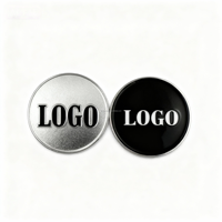 Marqueurs de balle de golf personnalisés en gros, 25x1,5 mm, imprimés par sublimation (alliage de zinc et caoutchouc), étanches et portables pour le golf