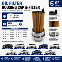 Tappo Olio Motore Serie Select per BMW E60 E90 E91 2007-2008; E92 2005-2010; E93 2007-2010 OE 11427797392 + 11427807177