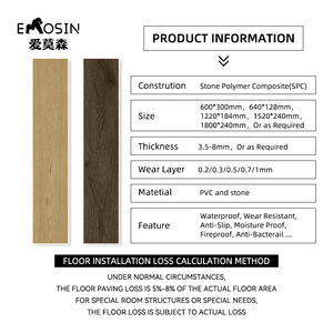 Suelo Vinílico SPC <span class=keywords><strong>de</strong></span> Alta Calidad, Homogéneo, con Acabado Brillante, <span class=keywords><strong>para</strong></span> Hospitales y Decoración del Hogar, Diseño Espiga Gris, Sistema <span class=keywords><strong>de</strong></span> Click - Product Image 5