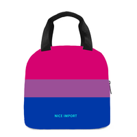 Sac à déjeuner arc-en-ciel Bear pour femmes et hommes, sac fourre-tout réutilisable, sacs à déjeuner isothermes pour le travail, le pique-nique, l'école ou les voyages