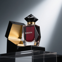 Bouteille et bouchon de parfum personnalisés de qualité supérieure Décanteur de parfum élégant pour affichage à la maison avec boîte texturée en diamant de qualité