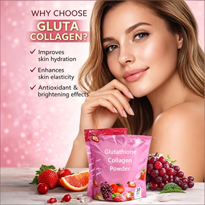 Integratore di bellezza in polvere a base di peptidi di collagene arricchito con glutatione e vitamine per lo schiarimento della pelle negli adulti - Product Image 2