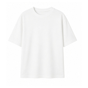 Custom Heavyweight 100% Cotton T Shirt OEM ODM Oversized Unisex Crew Neck Blank Short Sleeve <b>Tee</b> with Logo - Product Image 2