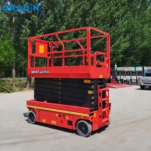 Platform <span class=keywords><strong>Lift</strong></span> Gunting Hidrolik Bertenaga Baterai 8m, Self-Propelled - Product Image 1