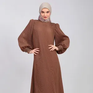 Factory Price muslim dress Indonesia dress women muslim and hijab muslim women dress top