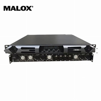 Amplificateur de puissance professionnel Malox 4 canaux, classe D, pour système de sonorisation, conférence, karaoké, scène, équipement audio