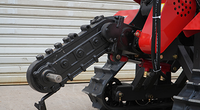 Tracteur agricole compact 4x4 de fabrication industrielle avec moteur 25/35 CV, transmission par engrenages, démarrage électrique, haute productivité et sécurité