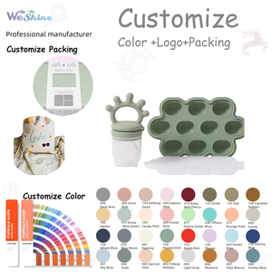 ที่ป้อนผลไม้ซิลิโคน BPA ฟรีพร้อมถาดแช่แข็งขนาดเล็กลายการ์ตูนมงกุฎปลอดภัยสำหรับกัดเด็ก0-12เดือน - Product Image 6