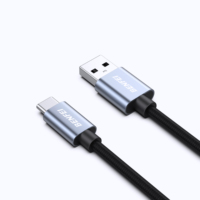 Kabel Pengisi Daya BENFEI 20W 2 Meter USB-A USB-C TPE PVC Braided Foil 3A Fast Charging Berlapis Nikel untuk Ponsel (Grosir)