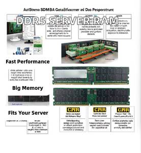 DDR5 8GB 16GB 32GB 64GB 128GB 4800MHz 5600MHz RAM REG ECC สำหรับเซิร์ฟเวอร์ R760 H13DSH H13SSW Mz73-LM0 X13DEI X13SEI-TF ใช้งานร่วมกันได้ มีสินค้าในสต็อก - Product Image 3