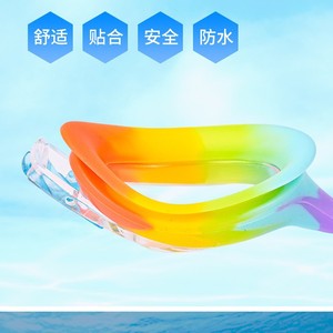 แว่นตาว่ายน้ำป้องกันฝ้า เลนส์พีซี สายรัดซิลิโคน เคสใส ใช้ได้กับทุกขนาด - Product Image 3