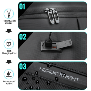 Anh Hùng Hiệp Sĩ Nhà Máy Thêm Du Lịch Lớn Ba Lô Có Thể mở rộng Máy Bay Đã Được Phê Duyệt Weekender Túi Cho Nam Giới Và Du Lịch Ba Lô - Product Image 6