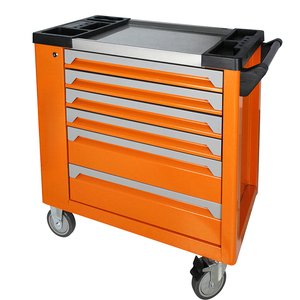 Steeltreks Tool Storage Cabinets Multi-Functional Orange Textured <b>6</b>-<b>Drawer</b> Tool Box Car Repair Special Tools Workbench Garage - Product Image 1