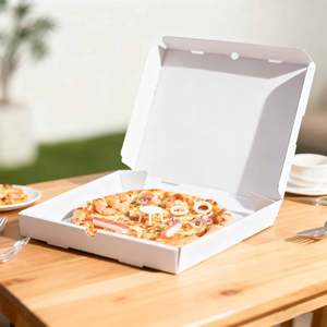 Cao Cấp Takeout Giấy Bao Bì Thực Phẩm Tùy Chỉnh Kích Thước Bánh Pizza Hộp Màu In Hộp Giấy Cho Thức Ăn Nhanh Takeaway Bao Bì Hộp - Product Image 1