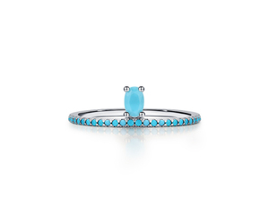 S925 Sterling Silver Zircon Minimalist Stackable Ring for Women Engagement Everyday Wear Wedding Anniversary <b>Gift</b> Rhodium Plated - Product Image 6