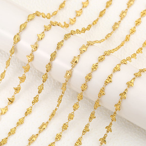 Composants de bijoux en acier inoxydable plaqué or 18 carats inaltérable, motifs Cœur, Fleur, Étoile et Lune - Product Image 5
