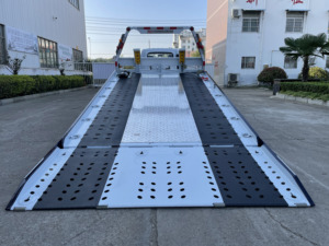 Camion de dépannage léger Dongfeng <span class=keywords><strong>Tiyi</strong></span> 3-5 tonnes sur plateau plat, personnalisé en usine, pour le sauvetage automobile et le remorquage routier - Product Image 2