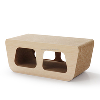 Griffoir pour chat en carton avec impression personnalisée, lit pour chat