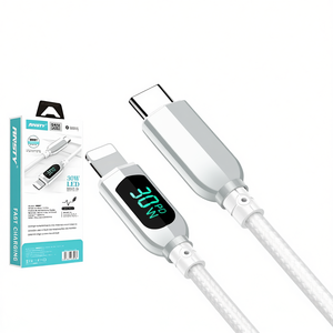 สายชาร์จเร็ว Ansty S-028 30W พร้อมหน้าจอ LED แสดงผล ความยาว 1 เมตร อุปกรณ์เสริมโทรศัพท์มือถือ พร้อมไฟแสดงสถานะ N-N-C - Product Image 1