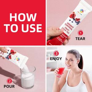 Natuurlijke gewichtscontrole granaatappelpoeder voor vetverbranding en eetlustremming, instant granaatappelpoeder drankmix - Product Image 5