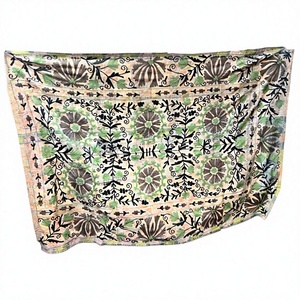 Cubrecama Suzani Kantha Vintage, Bordado a Mano, Estilo Bohemio, No Tejido, 100% Algodón, para Sofá - Product Image 4